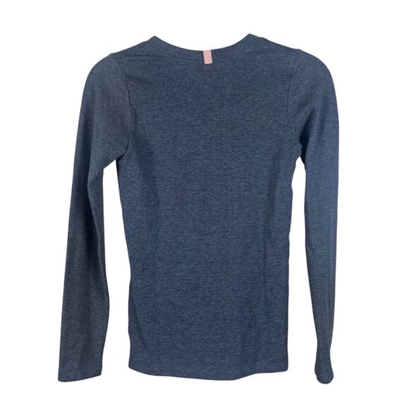 Lunya | Restore Base Long Sleeve Layering Shirt Basic Sleep Top Charcoal Gray XS - Picture 4 of 6